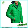 nueva chaqueta acolchada de moda de moda de color verde mens